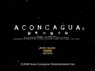 Aconcagua (JP) screen shot title